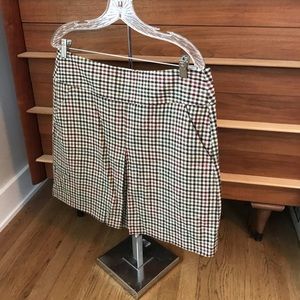 Banana Republic wool blend fully lined skirt with pleated front EUC
